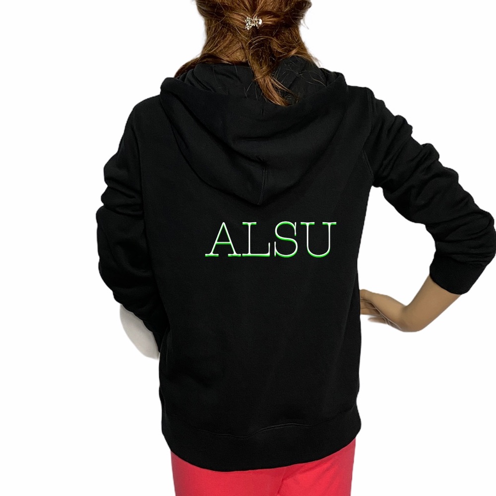 Converse Ladies Hoodie Black Metallic Logo - Picture 3 of 6